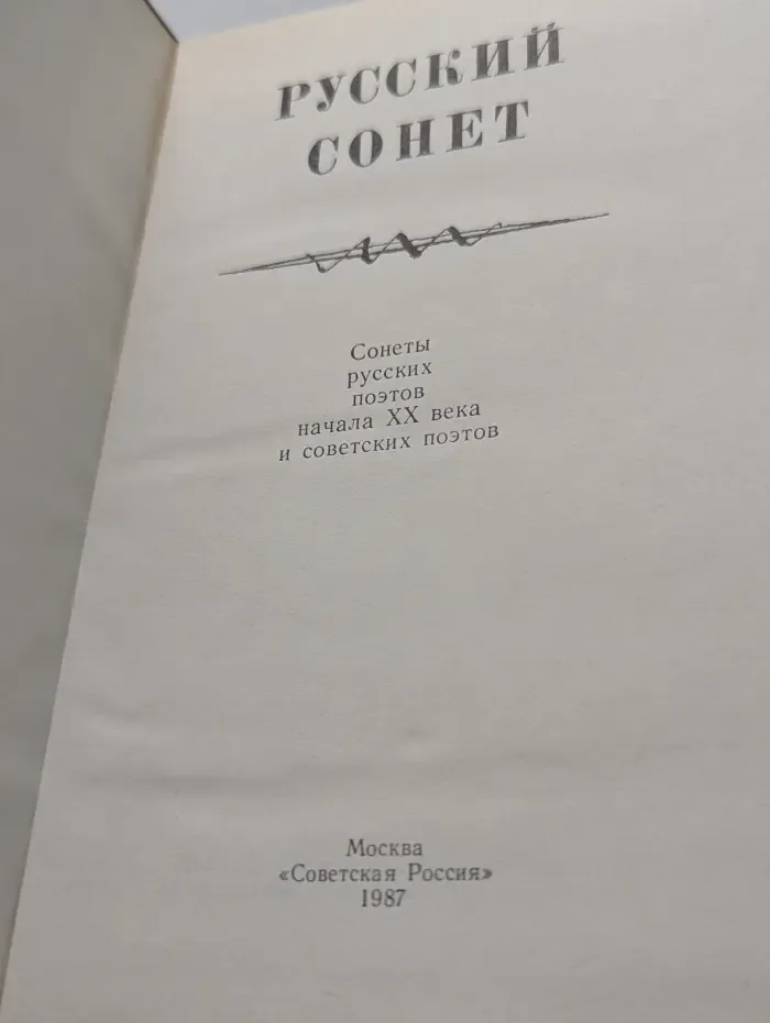 Русский сонет. Сонеты русских поэтов начала XX века и советских поэтов