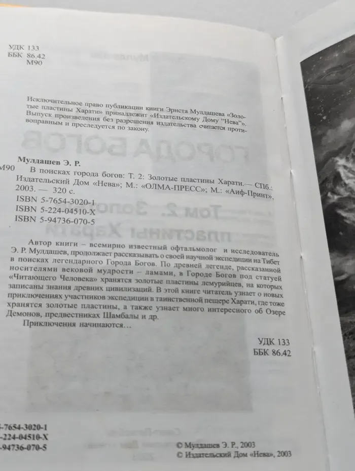 В поисках города богов: Том 2. Золотые пластины Харати