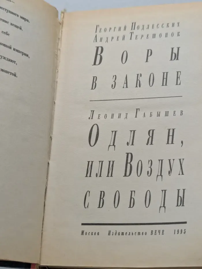 Зона риска. Воры в законе