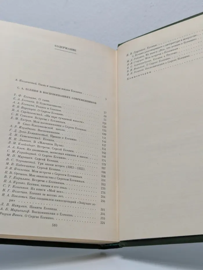 Серия литературных мемуаров. С. Есенин в воспоминаниях современников. В 2 томах. Том 1