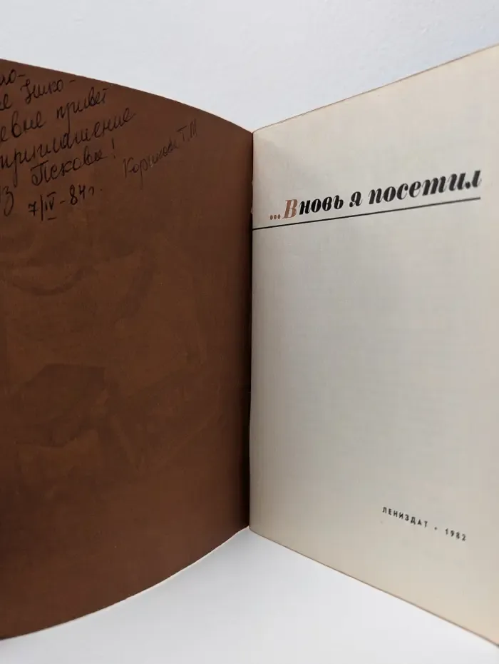 Вновь я посетил