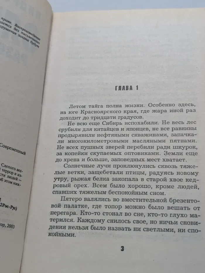 Слепой. Разведка боем