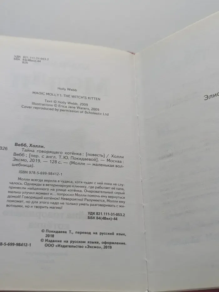 Молли-маленькая волшебница. Тайна говорящего котёнка