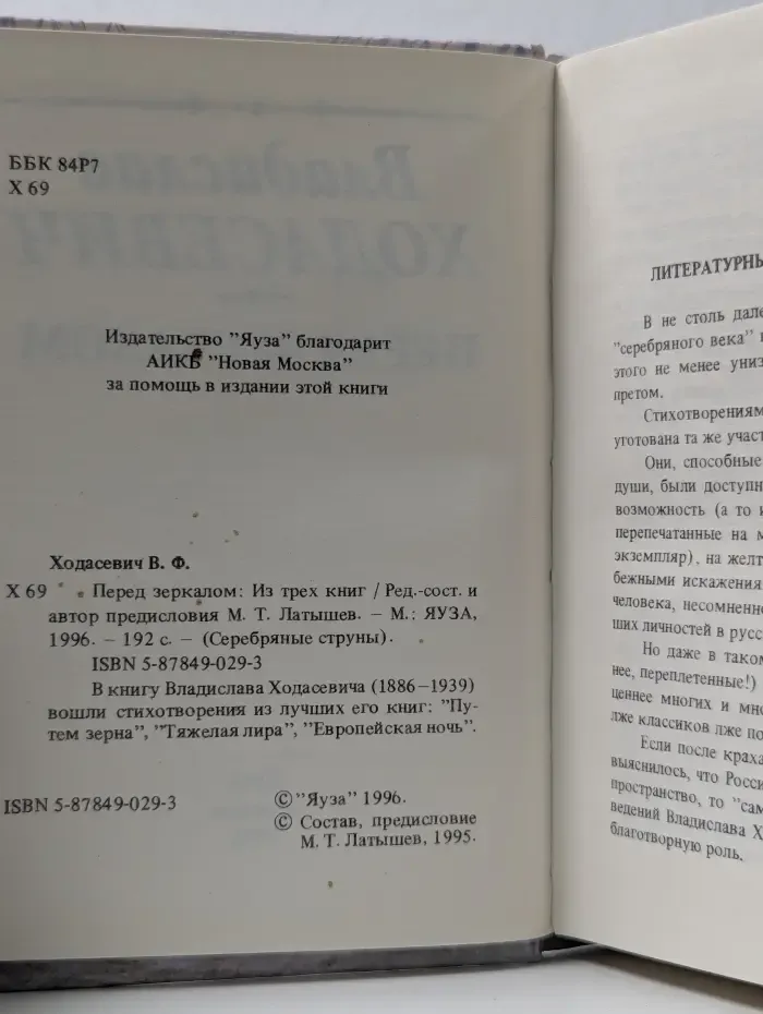 Серебряные струны. Перед зеркалом