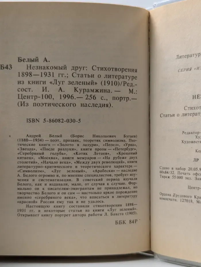 Из поэтического наследия. Незнакомый друг