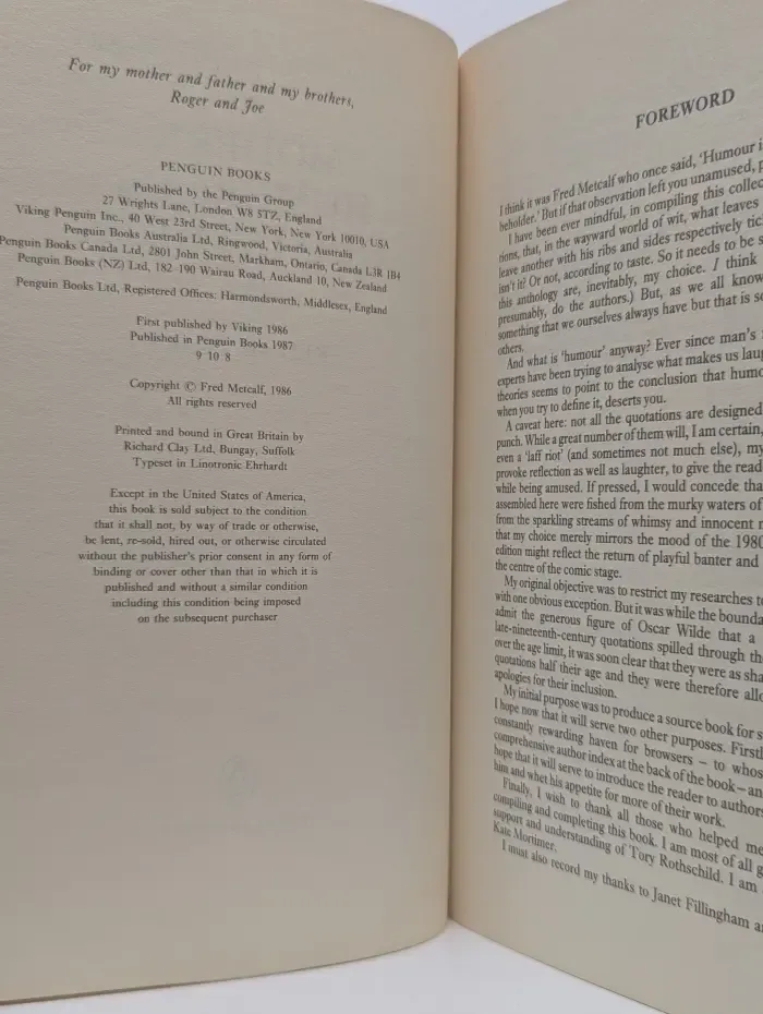 The Penguin Dictionary of Modern Humorous Quotations