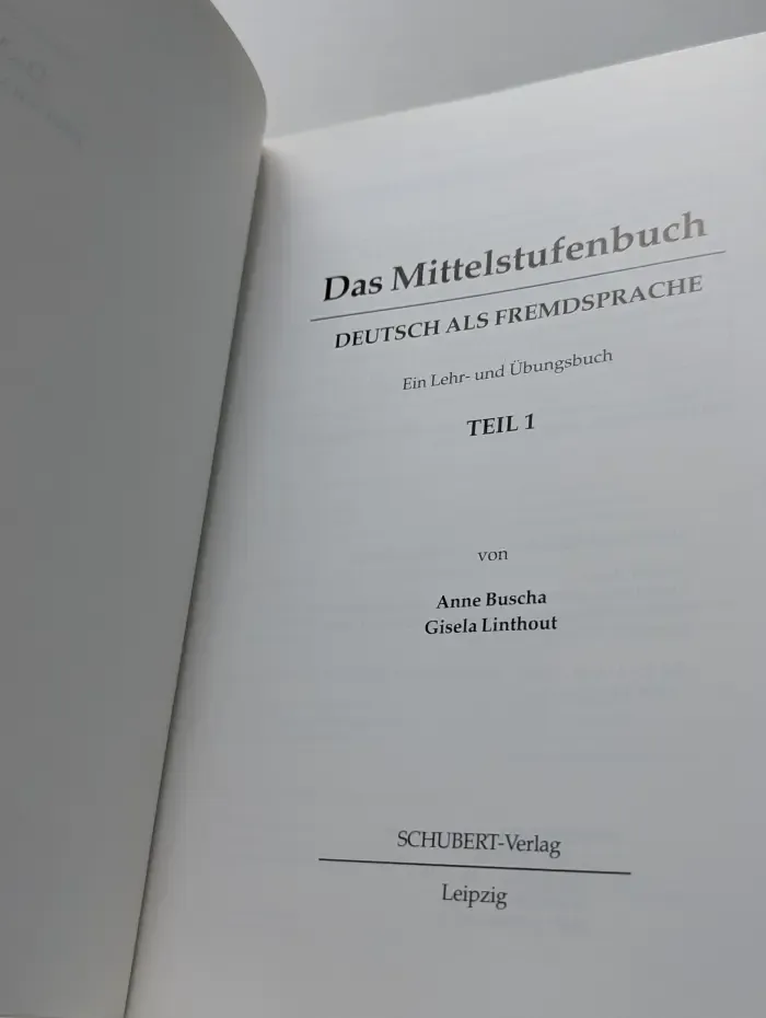Das Mittelstufenbuch. Deutsch als Fremdsprache. Teil 1