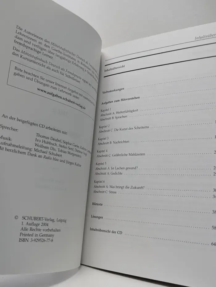 Das Mittelstufenbuch Deutsch als Fremdsprache. Teil 2