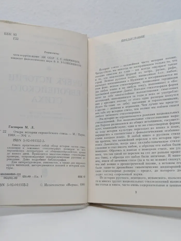 Очерк истории европейского стиха