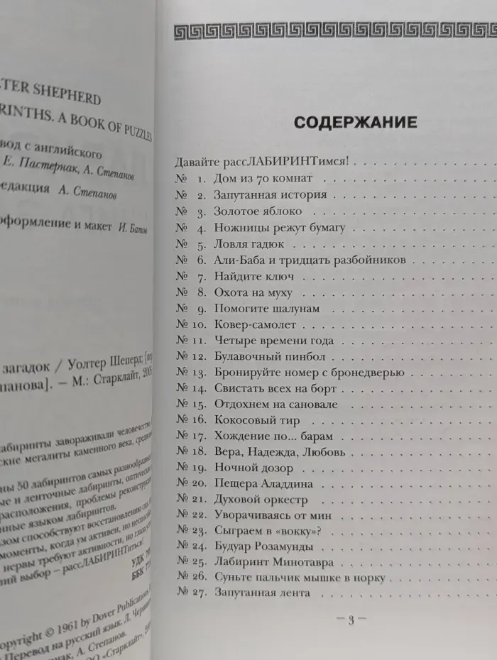 Лабиринты. Книга загадок