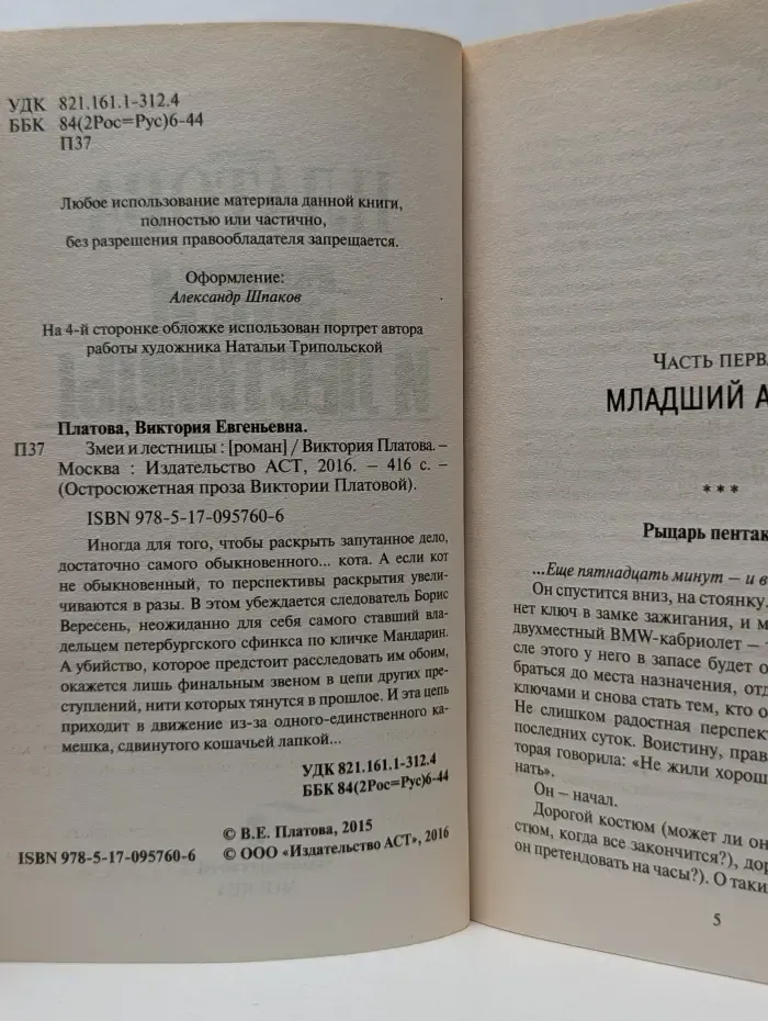 Остросюжетная проза Виктории Платовой. Змеи и лестницы