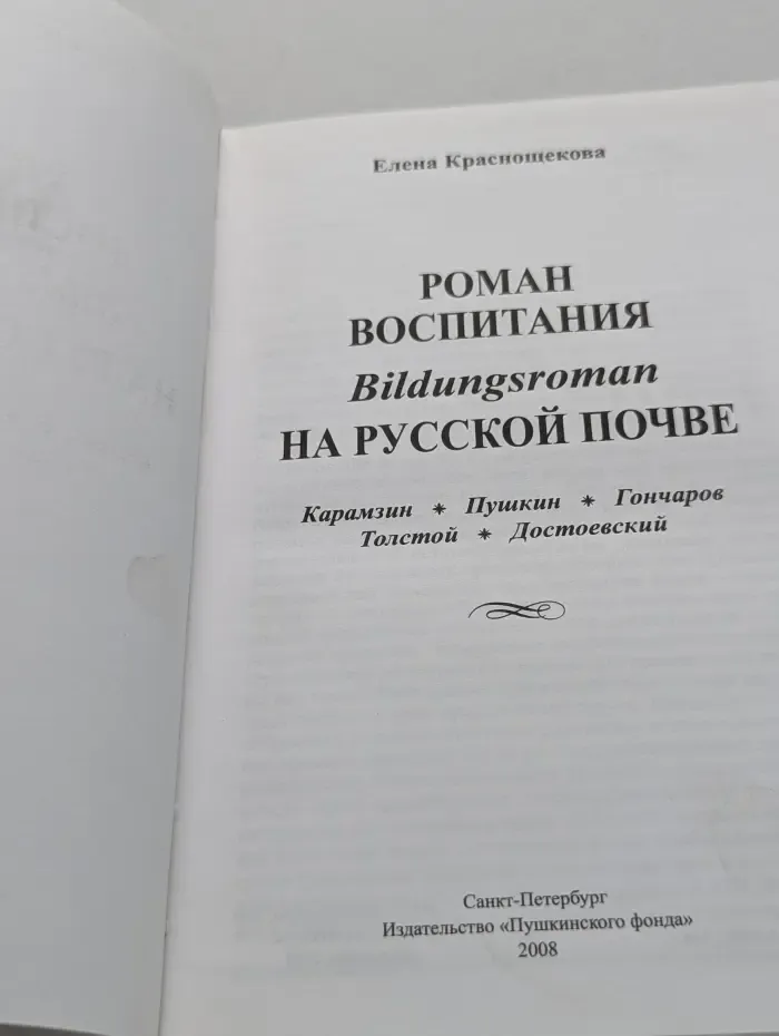 Роман воспитания на русской почве
