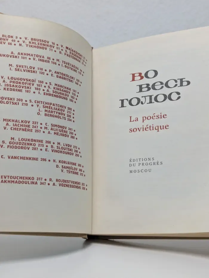 Во весь голос. Сборник стихов