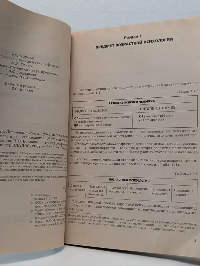Схемы. Детская психология. Логические схемы