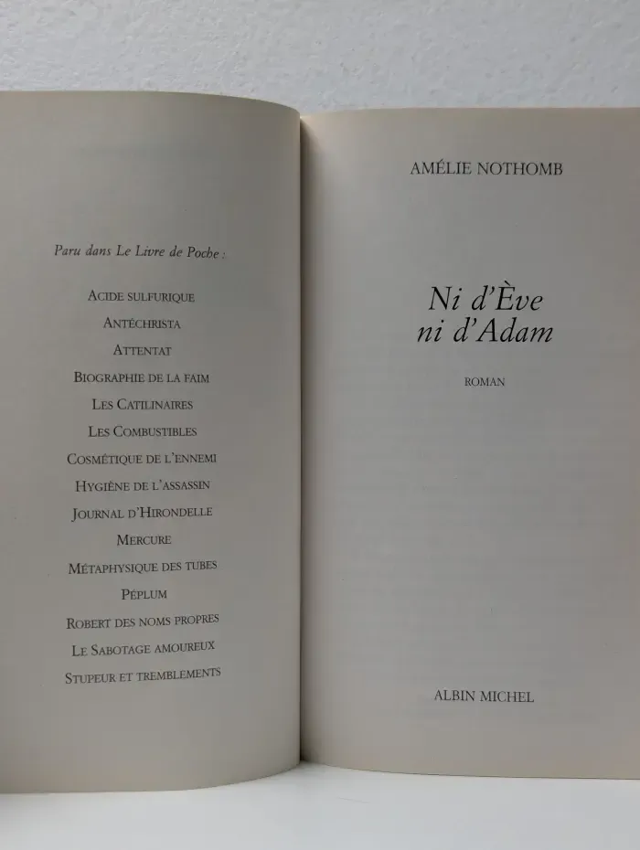 Ni d'Eve ni d'Adam. Ни Ева, ни Адам