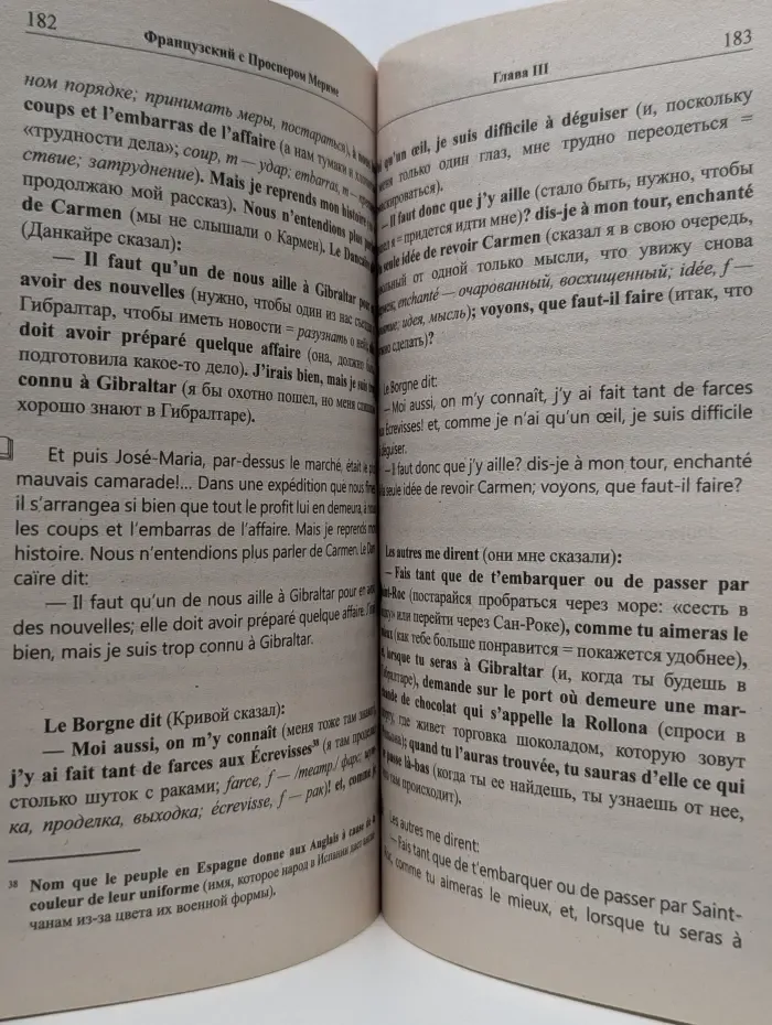Метод обучающего чтения Ильи Франка. Французский с Проспером Мериме. Кармен