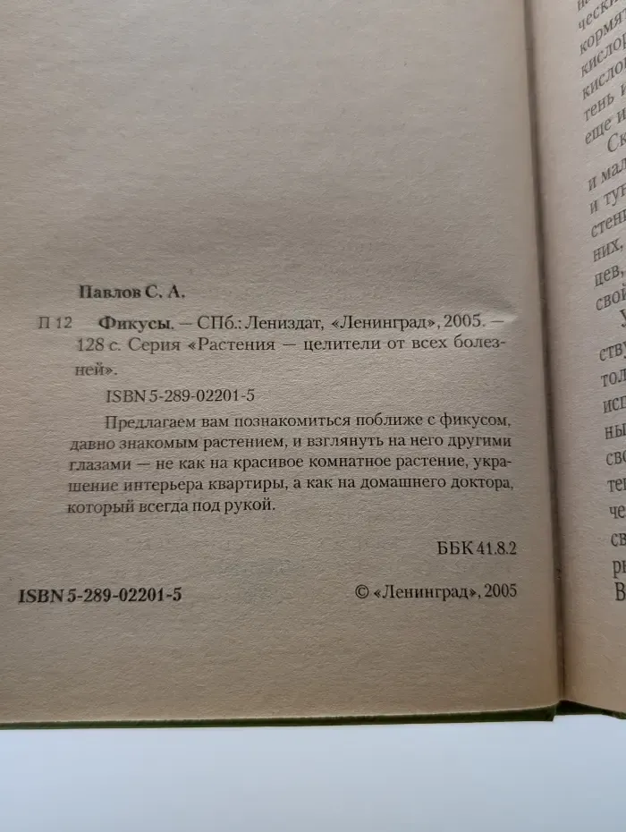 Расстения-целители от всех болезней. Фикусы