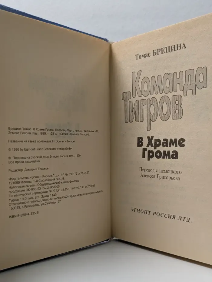 Сыщики XXI века. Команда Тигров. В Храме Грома