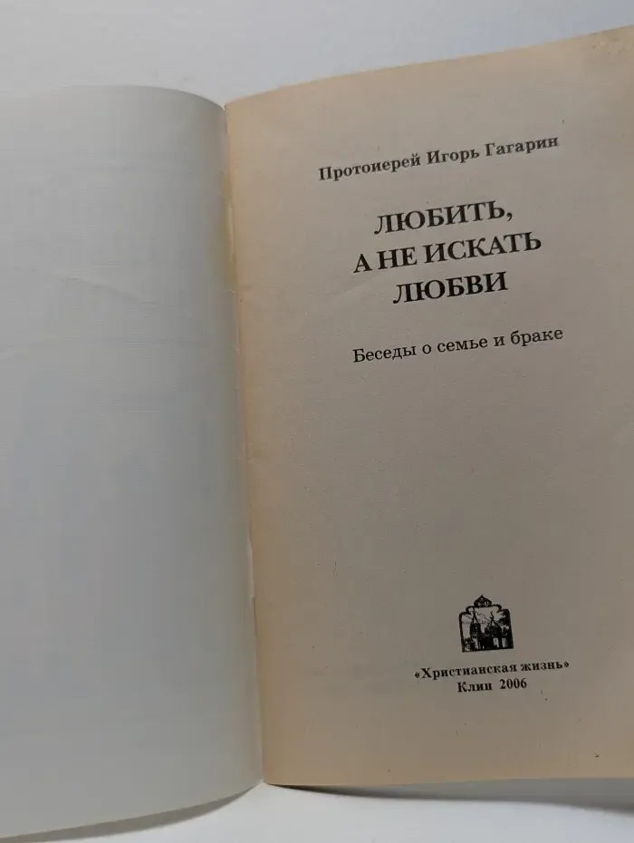 Любить, а не искать любви. Беседы о семье и браке