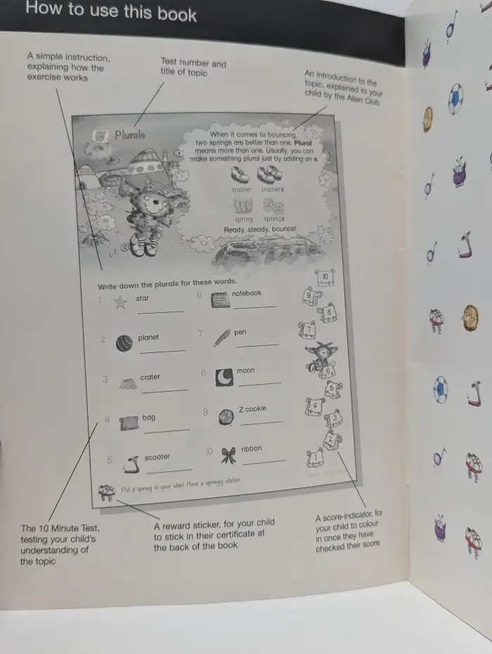 The Alien Club. 10 Minute Tests - English. Key stage 1. Age 5-6