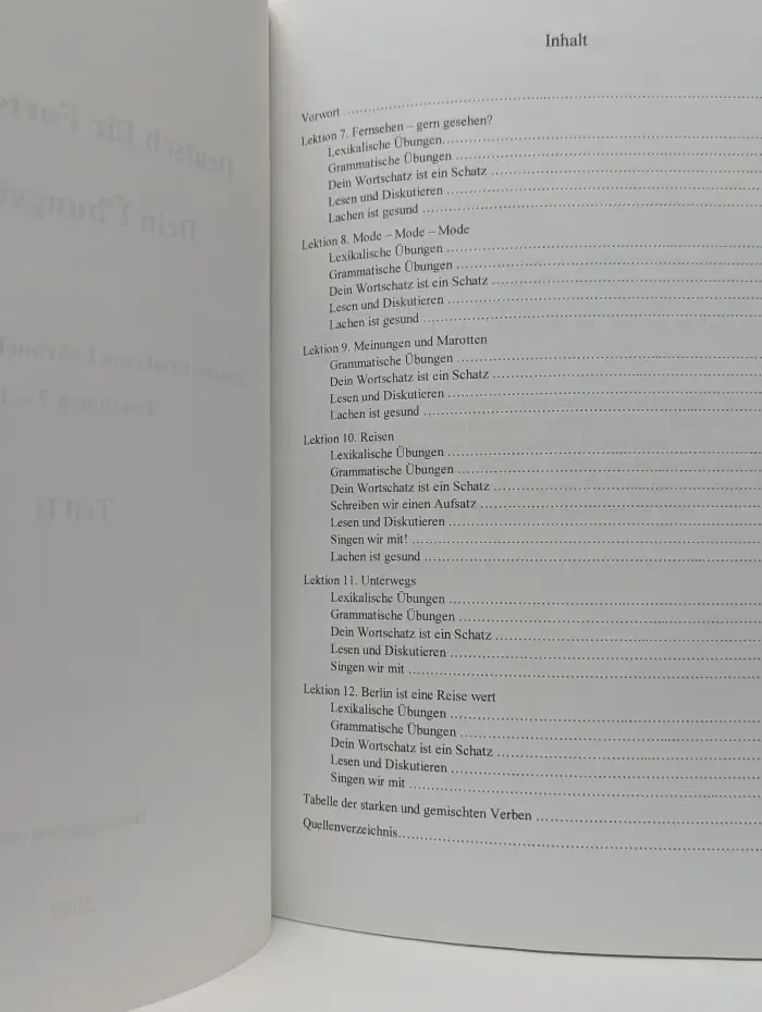 Deutsch fur Fortsetzende Dein Übungsbuch. Teil 2