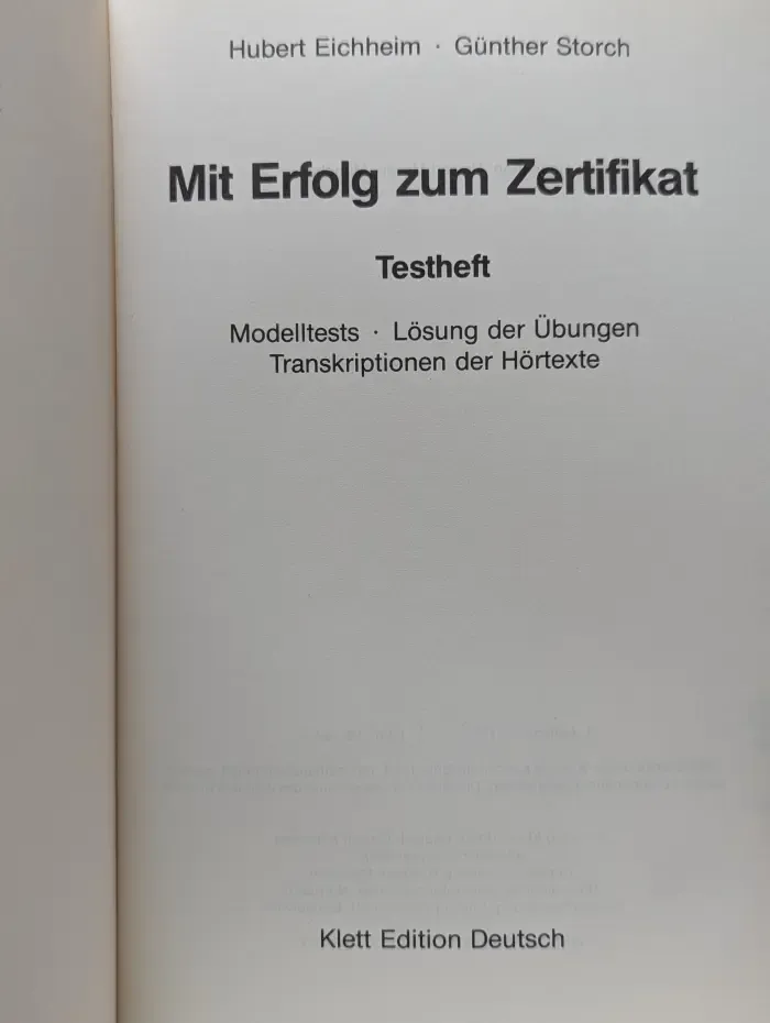 Mit Erfolg zum Zertifikat