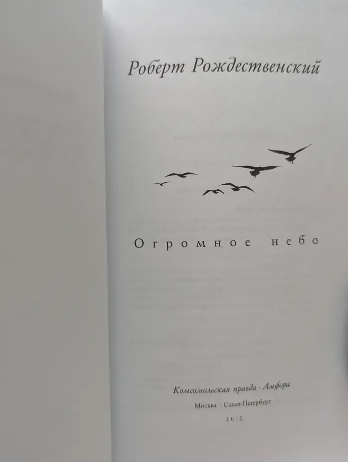Великие поэты. Том 37. Роберт Рождественский. Огромное небо