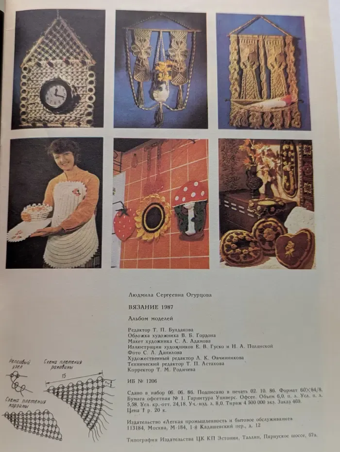 Вязание 1987. Альбом моделей