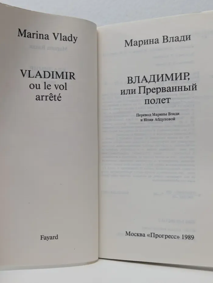 Владимир, или Прерванный полет