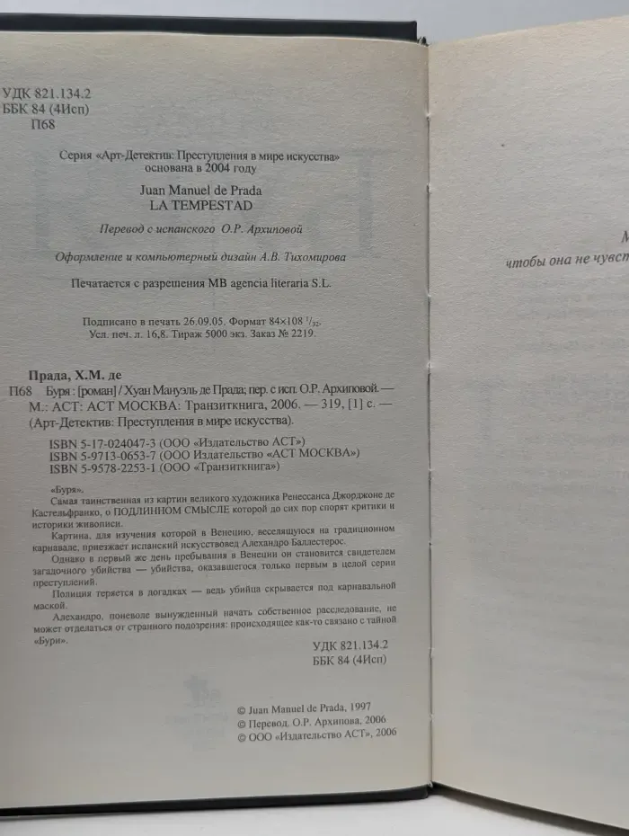 Арт-детектив. Преступления в мире искусства. Буря