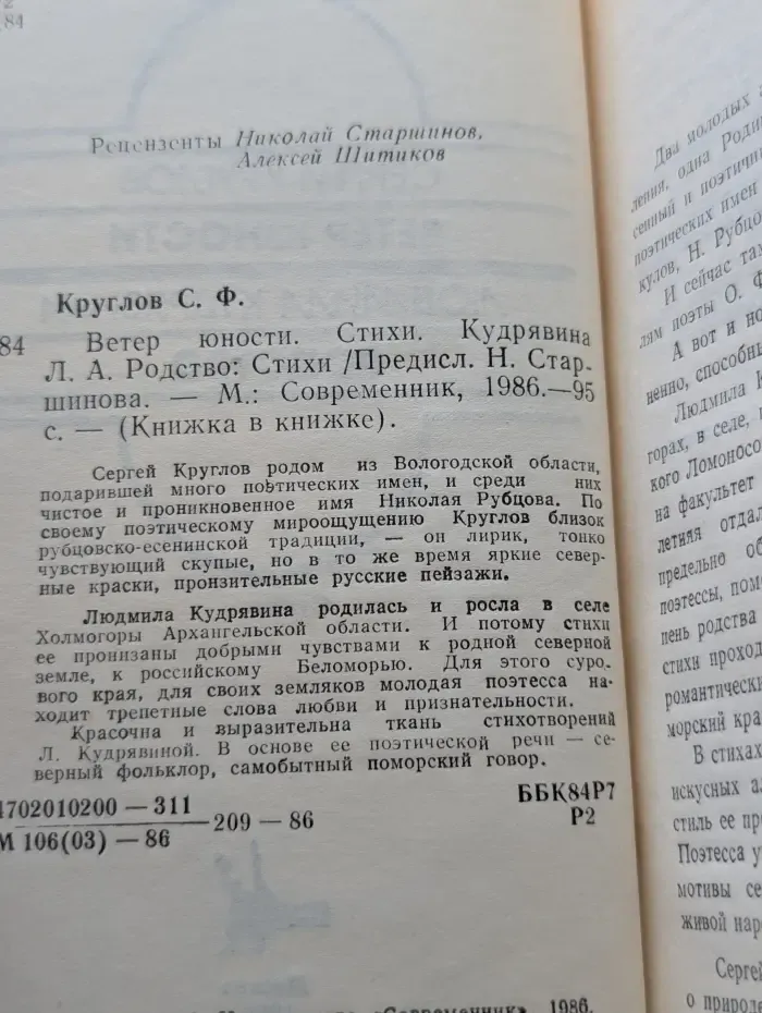 Книжки в книжке. Ветер юности. Родство