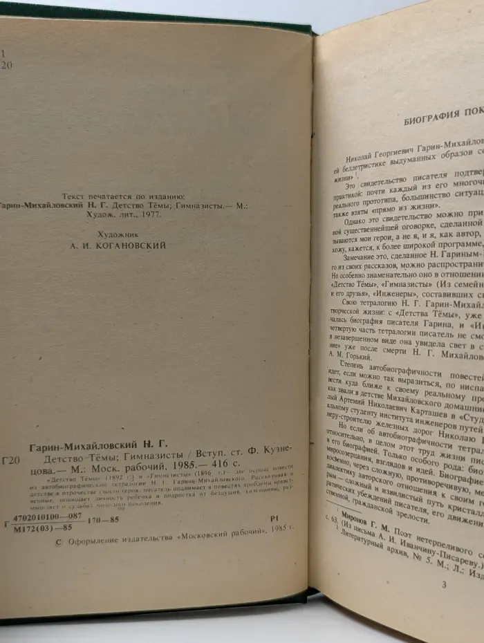 Детство Тёмы. Гимназисты