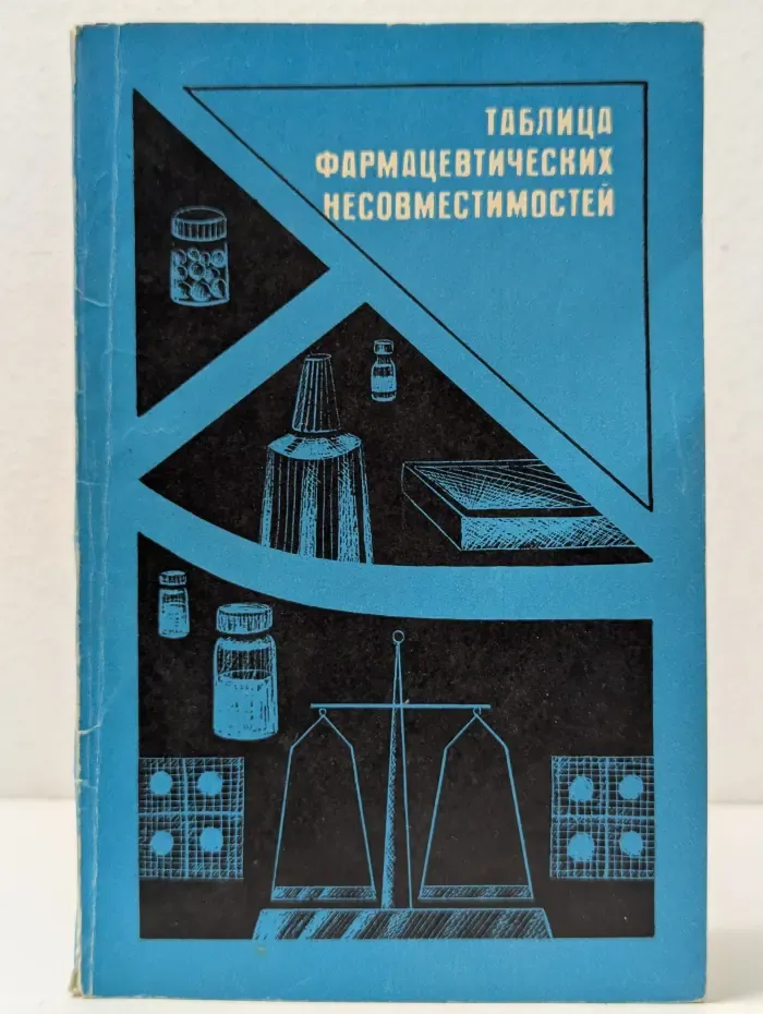 Таблица фармацевтических несовместимостей