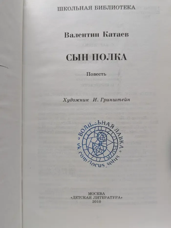 Школьная библиотека. Сын полка