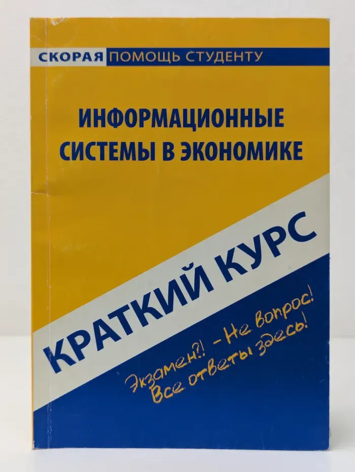 Скорая помощь студенту. Краткий курс по информационным системам в экономике