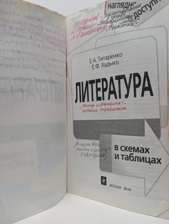 Наглядно и доступно. Литература в схемах и таблицах