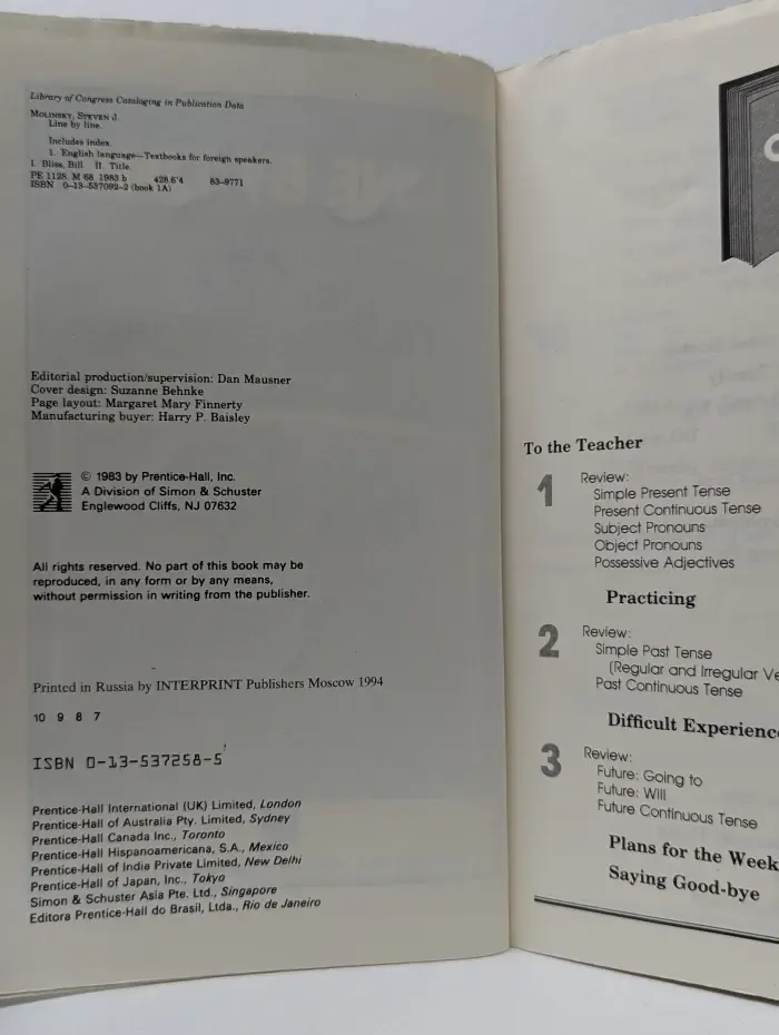 Line By Line. English Through Grammar Stories 2A, 2B