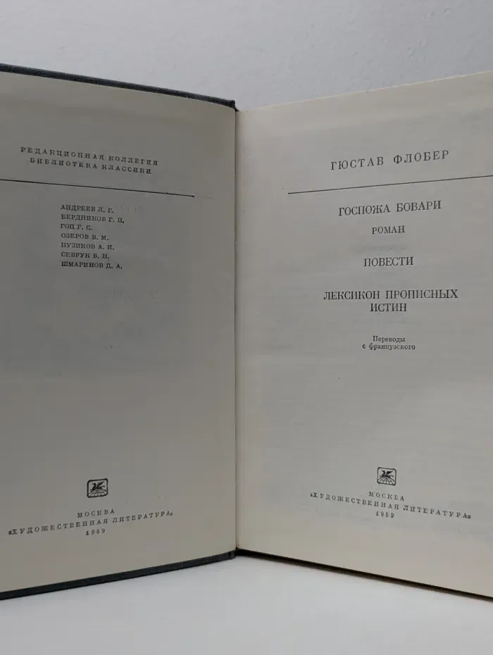 Библиотека классики. Госпожа Бовари. Повести. Лексикон прописных истин