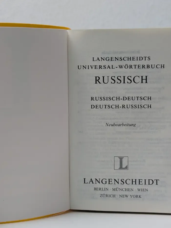 Langenscheidt Universal-Worterbuch Russisch