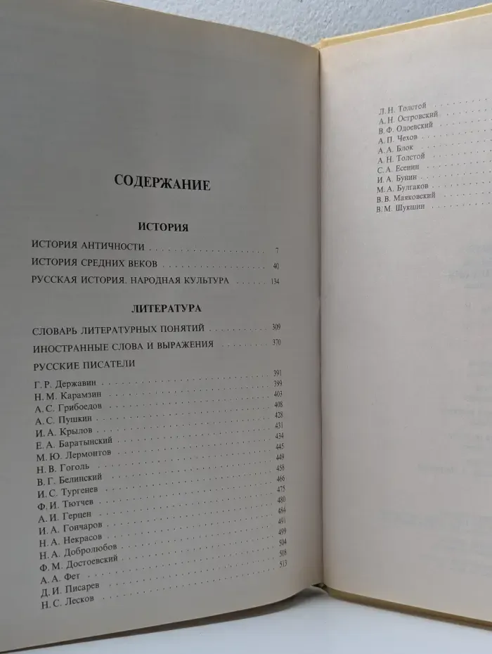 Большая школьная энциклопедия. 6-11 класс. В 2 томах. Том 1