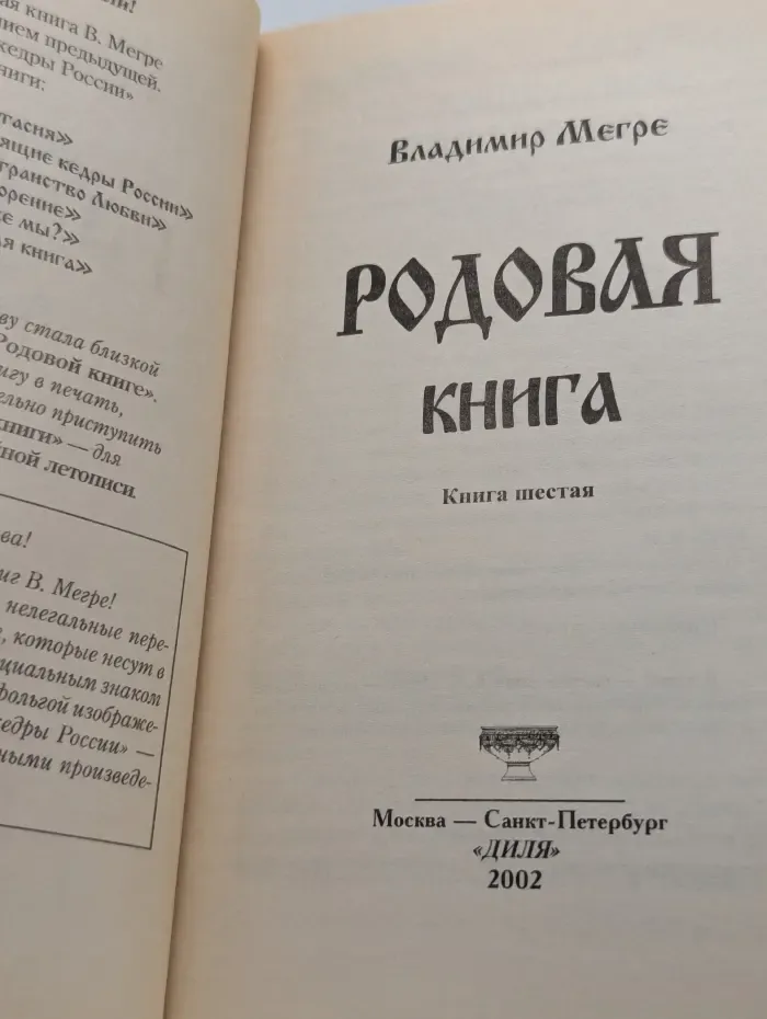 Родовая книга. Книга 6