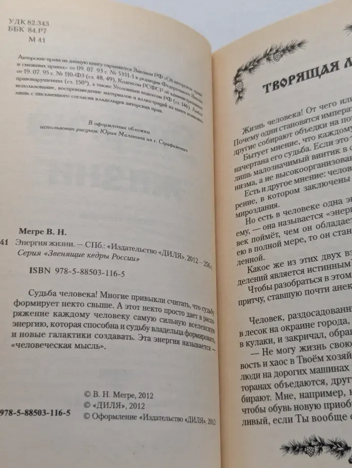 Звенящие кедры России. Энергия жизни