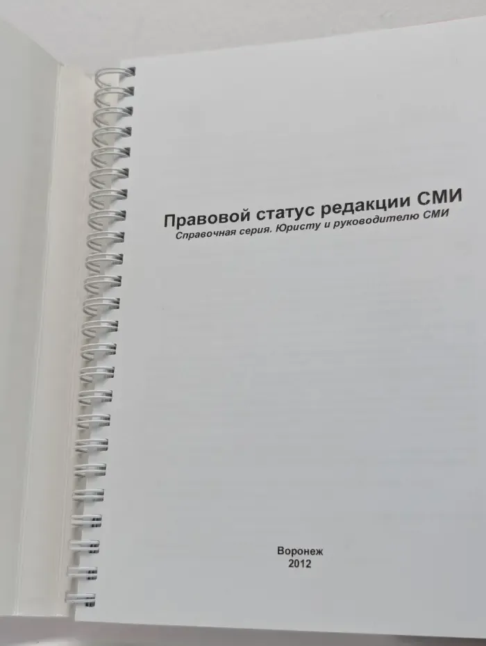 Справочная серия. Правовой статус редакции СМИ