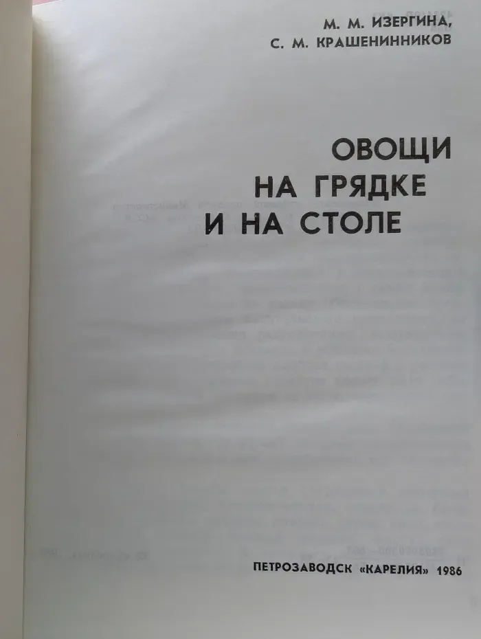 Овощи на грядке и на столе