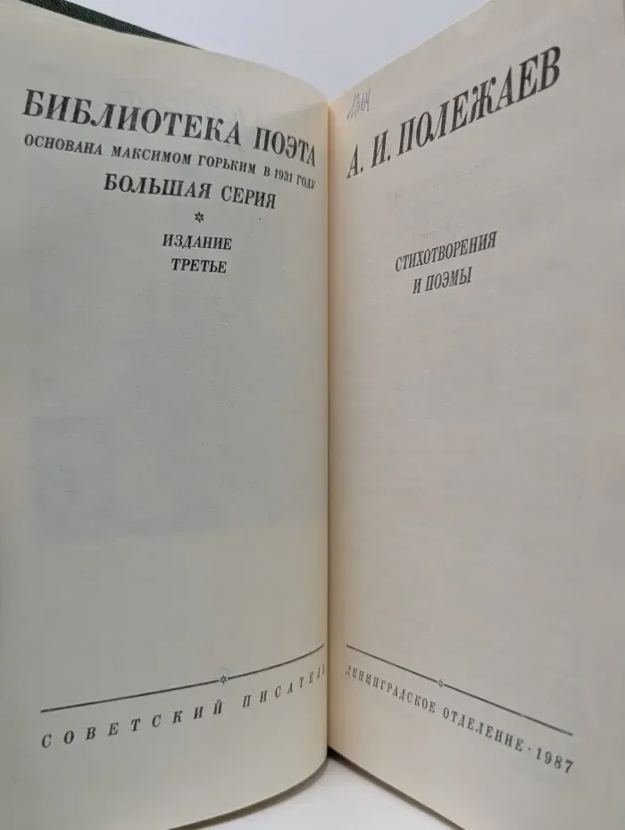 Библиотека поэта. А. И. Полежаев. Стихотворения и поэмы