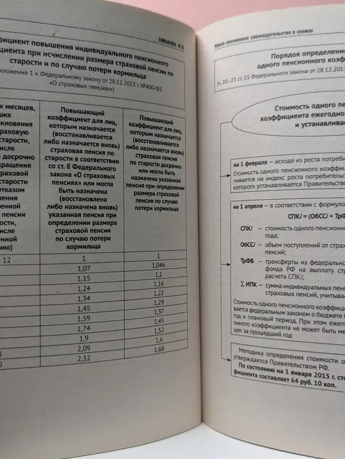Новое пенсионное законодательство в схемах