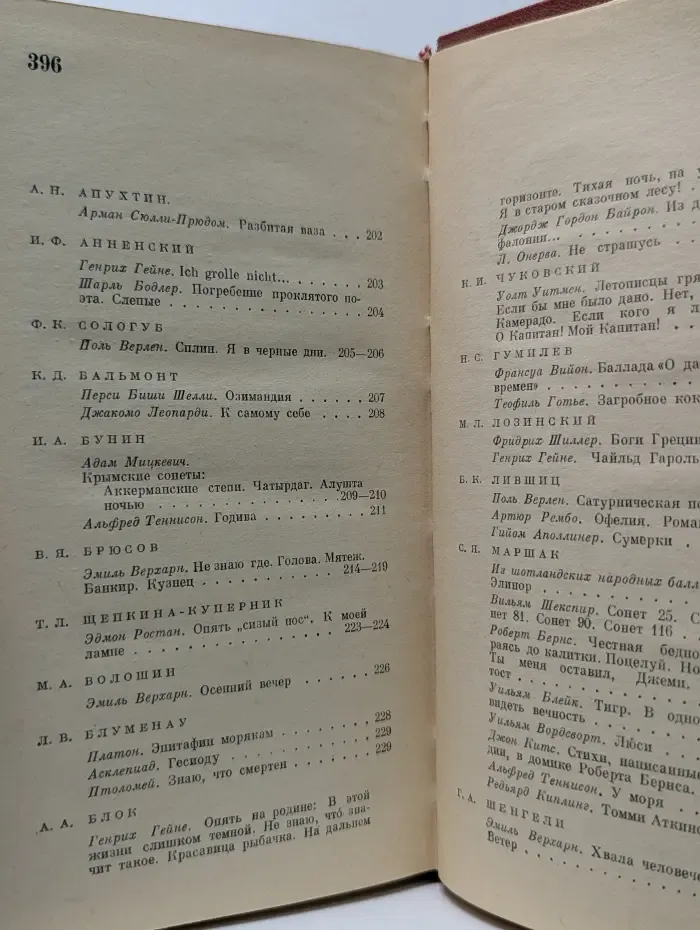 Зарубежная поэзия в русских переводах. От Ломоносова до наших дней