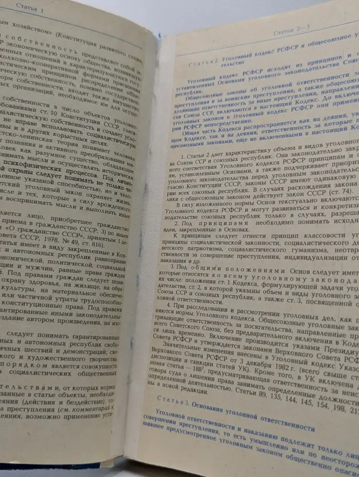 Комментарий к уголовному кодексу РСФСР