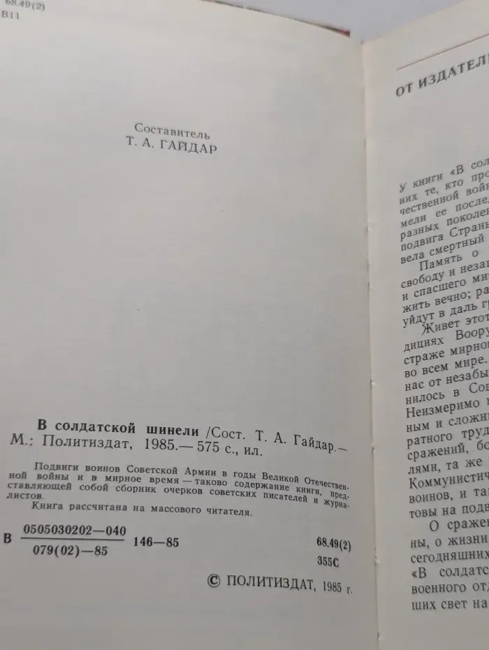 В солдатской шинели