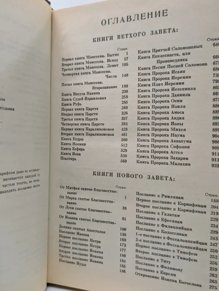 Библия. Книги священного писания Ветхого и Нового завета
